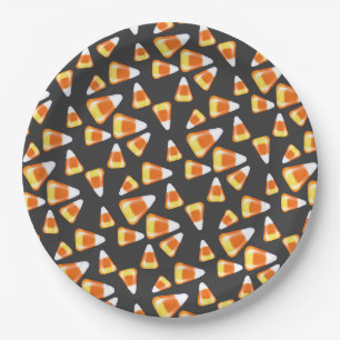 Assiettes En Carton Bonbons d'Halloween motif, gâteries amusantes de b