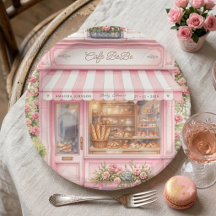 Bonjour Café Parisien Bébé Rose Baby Shower