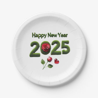 Assiettes En Carton Bonne année 2025