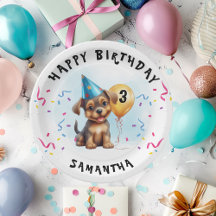 Bonne fête de marionnettes Anniversaire Plaque pap