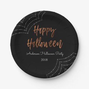 Assiettes En Carton Bonne fête d'Halloween Plaques d'Halloween moderne