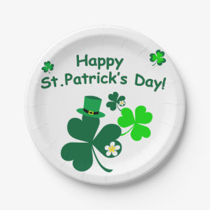 Assiettes En Carton Bonne Saint Patrick's Day