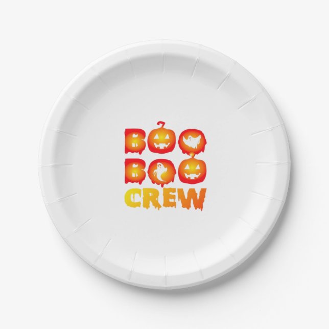 Assiettes En Carton Boo Boo Crew T-Shirt surdimensionné (Devant)
