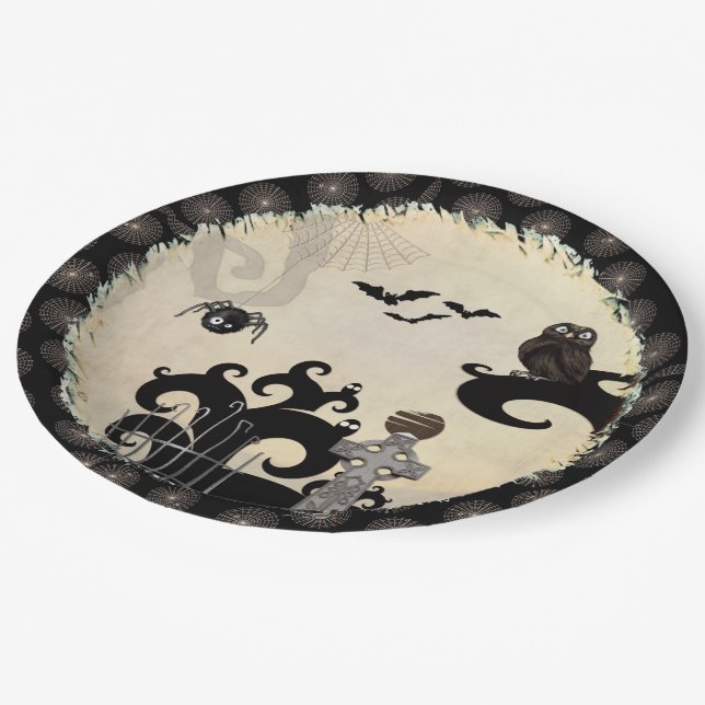 Assiettes En Carton Boo-Tilicious Halloween ÉVÉNEMENT PARTIE (Angle)
