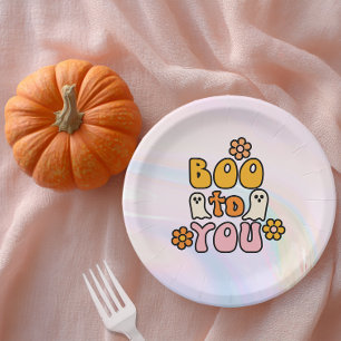 Assiettes En Carton Boo to you migre Halloween