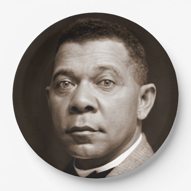 Assiettes En Carton Booker Washington : African American Educator (Devant)