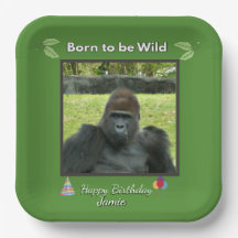 Born to be Wild Gorilla Birthday Design