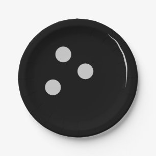 Assiettes En Carton Boule de bowling