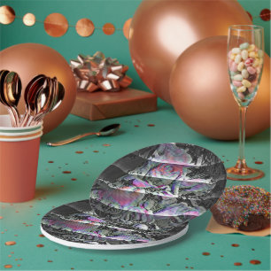 Assiettes En Carton Bouquet Techno