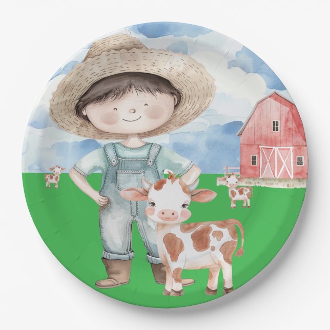 Assiettes En Carton Boutons (Devant)