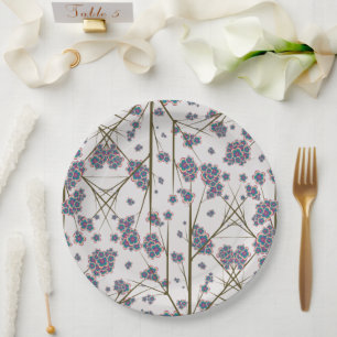 Assiettes En Carton Branches particulières Plaques de papier 9"