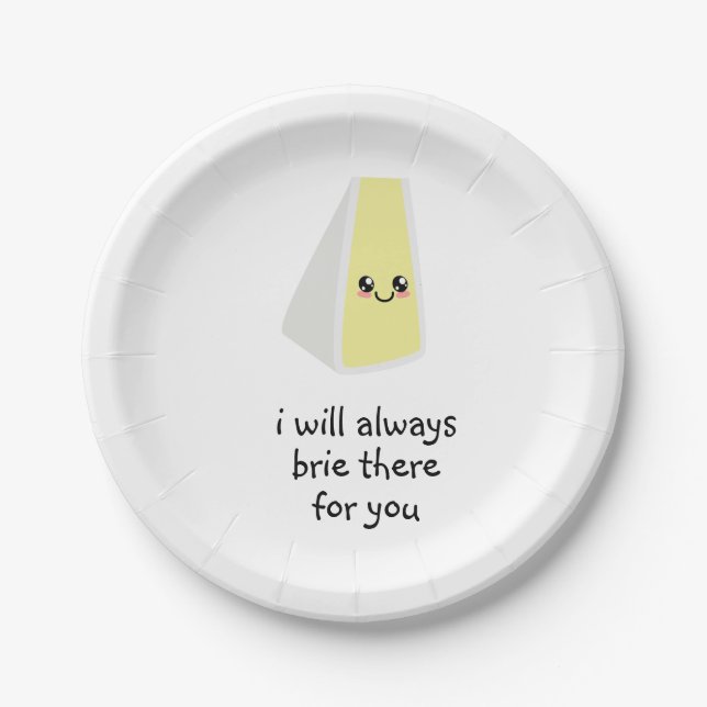 Assiettes En Carton brie là (Devant)