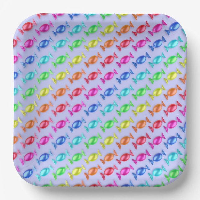 Assiettes En Carton Brochures à différentes couleurs (Recto)