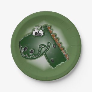 Assiettes En Carton Brontosaurus Dinosaur