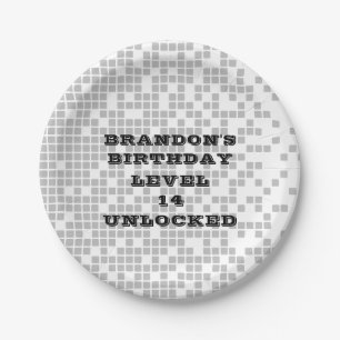 Assiettes En Carton BRUH YOU EN Ado Boy Jeu vidéo fête d'anniversaire