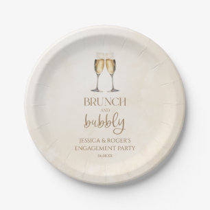 Assiettes En Carton Brunch et Bubbly Engagement Party Brunch
