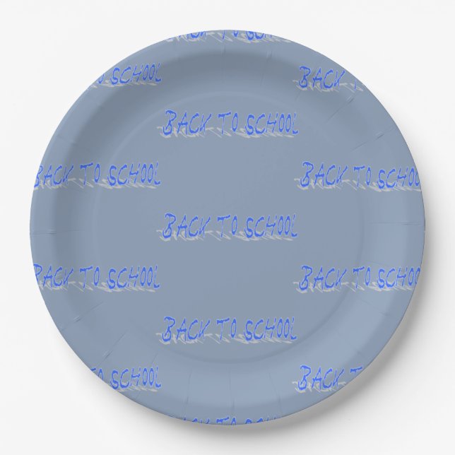 Assiettes En Carton BTS bleu foncé (Devant)