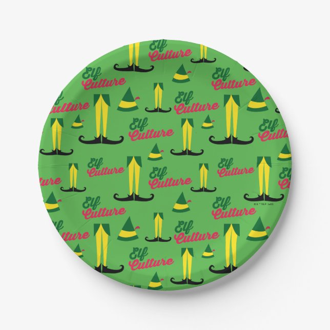 Assiettes En Carton Buddy l'Elfe | Elf Culture Motif (Devant)