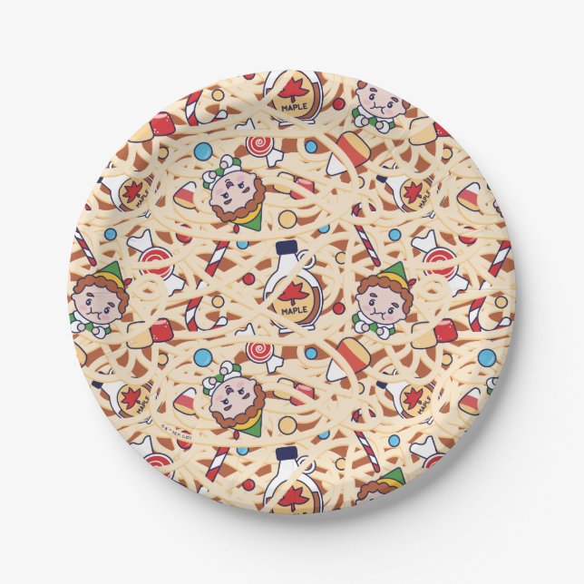Assiettes En Carton Buddy l'Elfe | Motif de Noël (Devant)