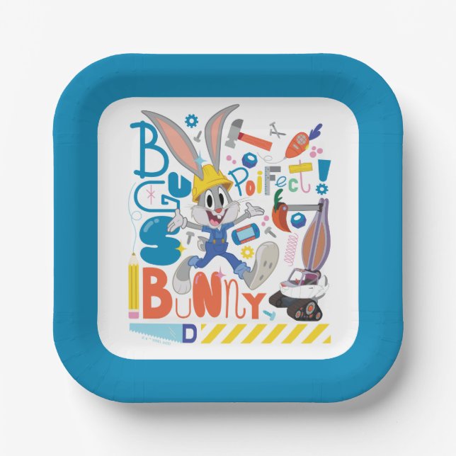 Assiettes En Carton BUGS BUNNY BUILDERS™| BUGS BUNNY™ Work Tools (Recto)