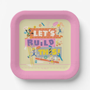 Assiettes En Carton BUGS BUNNY BUILDERS™ Chantier "Construisons ensem