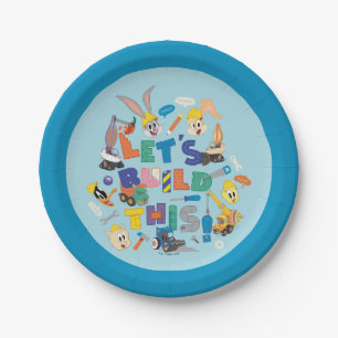 Assiettes En Carton BUGS BUNNY BUILDERS™ Collage "Construisons Cela"