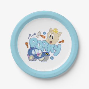 Assiettes En Carton BUGS BUNNY BUILDERS™  Dessin de Porky