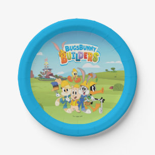 Assiettes En Carton BUGS BUNNY BUILDERS™ Le groupe Looney Builders