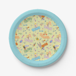 Assiettes En Carton BUGS BUNNY BUILDERS™ Motif de croquis de personna