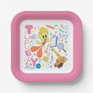 Assiettes En Carton BUGS BUNNY BUILDERS™ Outils de travail de TWEETY™