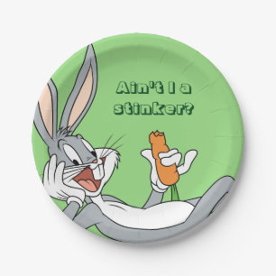 Assiettes En Carton BUGS BUNNY™ Lying Down Eating Carrot