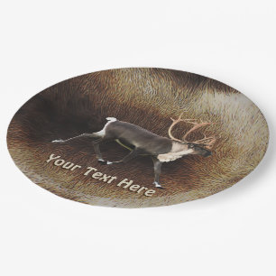 Assiettes En Carton Bull Caribou (Reindeer)