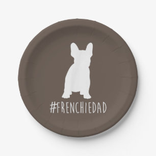 Assiettes En Carton Bulldog Lover Frenchie Papa Français Bulldog Pap