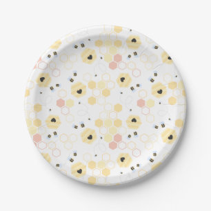 Assiettes En Carton Bumble Bee Honey Bear Anniversaire Fête de l'abeil