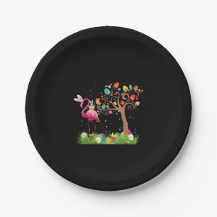 Assiettes En Carton Bunny Flamingo Easter   Cute Flamingo Lovers