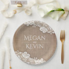 Burlap et dentelle Mariage campagnard rustique