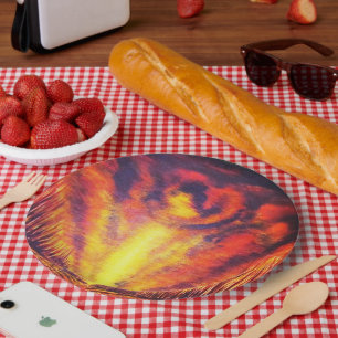 Assiettes En Carton Burning Sky