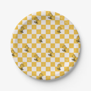 Assiettes En Carton cacahuètes   Drapeau À damiers bois