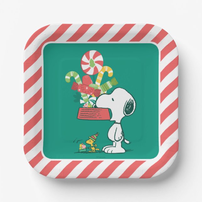 Assiettes En Carton cacahuètes | Plus Le Merrier Est Merrier (Recto)