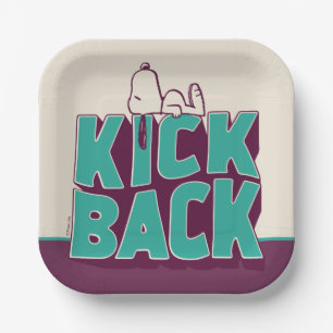 Assiettes En Carton cacahuètes   Snoopy Kickback