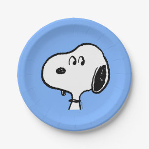 Assiettes En Carton cacahuètes   Snoopy Looks