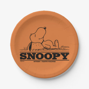 Assiettes En Carton cacahuètes Snoopy Reest Break