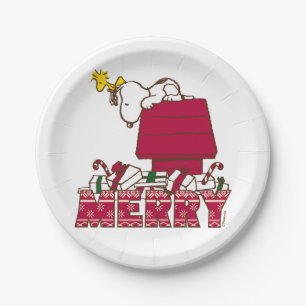 Assiettes En Carton cacahuètes Snoopy & Woodstock Joyeux Sweat moche