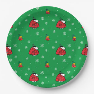 Assiettes En Carton cacahuètes   Veste Snoopy Red Puffer