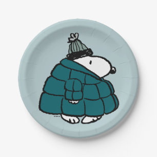 Assiettes En Carton cacahuètes   Veste Snoopy Winter Puffer