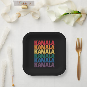 Assiettes En Carton Cadeau amusant Kamala Harris LGBTQ Fierté gay lesb