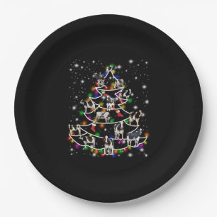 Assiettes En Carton Cadeau de vache Cadeau de Noël de l'auvent Casqu