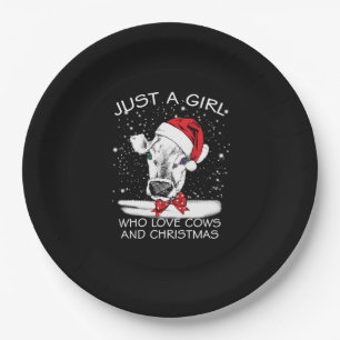 Assiettes En Carton Cadeau de vache  Juste Une Fille Qui Aime Les Vach