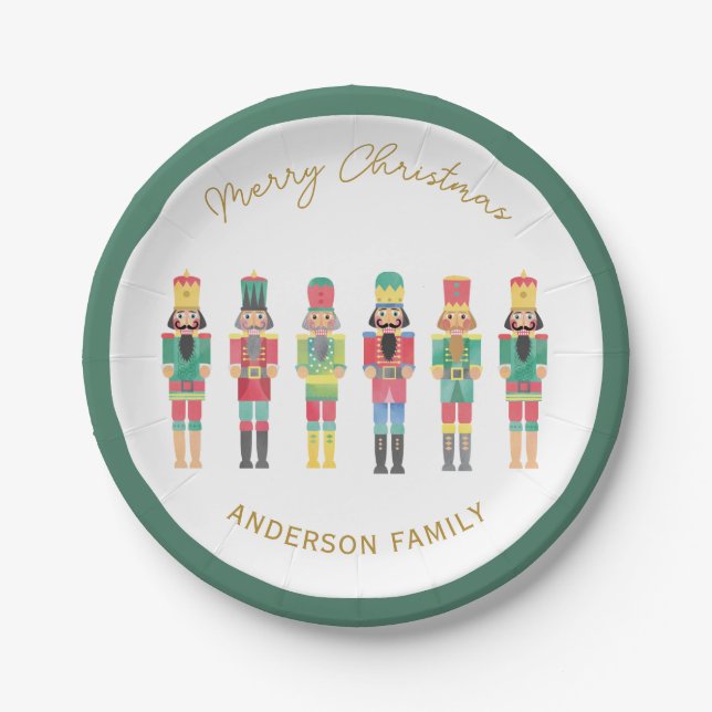 ASSIETTES EN CARTON CADEAU NUTCRACKER CHRISTMAS CADEAU (Devant)