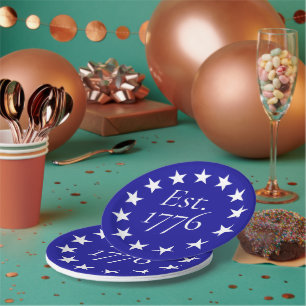 Assiettes En Carton Cadeau patriotique drapeau Betsy Ross env. 1776